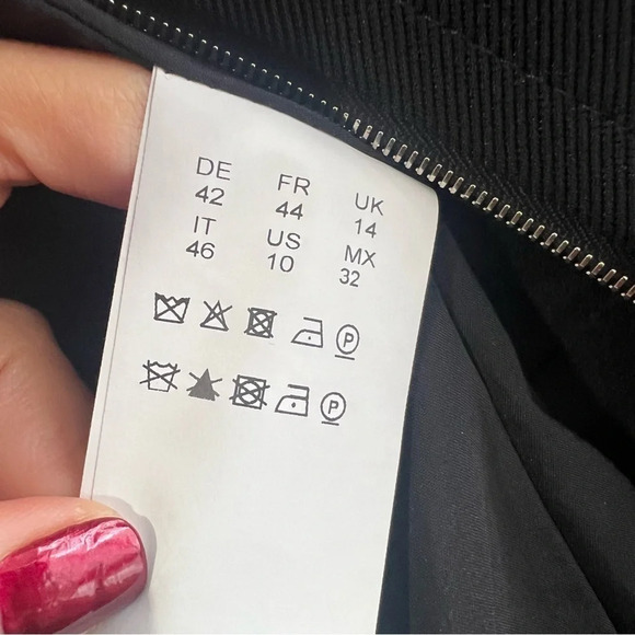 Hugo Boss Jazulara Jersey Twill Jacket in Black Size 10 - Picture 12 of 12